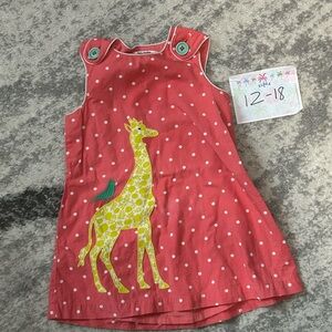 Boden Red Polka Dot Giraffe Dress